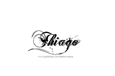 tatuajes nombre thiago|Thiago tattoo 